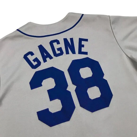 MAJESTIC LA DODGERS ERIC GAGNE JERSEY XL MENS LOS ANGELES SCRIPT LOGO VINTAGE